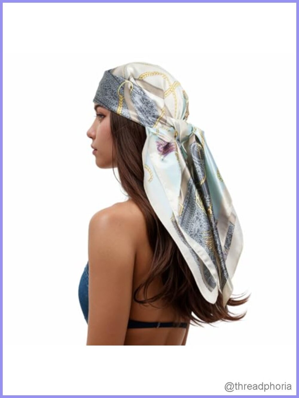 Silky Soft Polyester Head Scarf 35x35 Square Hair Wrap Neckerchief